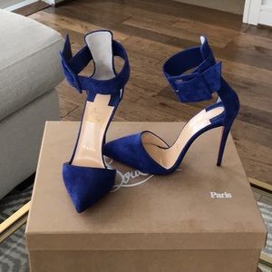 Christian Louboutin Halter Suede Pumps